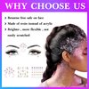 LOYALLOOK 11Sets Eye Body Face Nail Gems Jewels Rhinestone Stickers for Women Self Adhesive Rhinestones Crystal Rainbow Makeup Mermaid Sequins Glitter Temporary Tattoos Festival Accessory Pink
