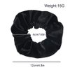 Ivyu Velvet Scrunchies With Pocket Zipper Hair Ties for Women Big Vsco Girl Stuff Scrunchy Hidden Hair Black Scrunchie Ponytail Holder Elastic Bands Gifts for Women