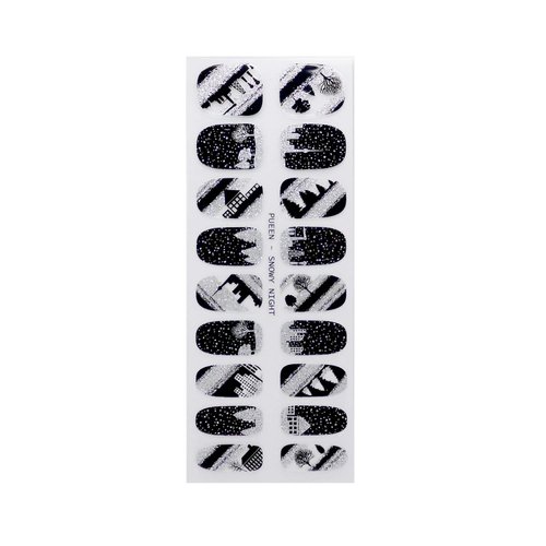 PUEEN 3D Sparkle Nail Wraps Collection WILD IN LOVE - 5 Pack (18 Strips Each) Nail Wraps/Nail Strips/Nail Foils/Nail Stickers/Nail Decals/Nail Patches Fashion Designs-BH000196