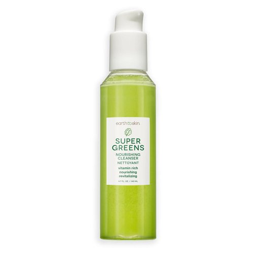 Earth To Skin Super Greens Nourishing Face Cleanser, Vitamin Enriched, Daily Face Wash for All Skin Types (4.7 Fl Oz)