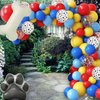 106pcs Birthday Balloons Garland Arch Kit 18/12/10/5 with Print Balloons for Party Birthday Decorations, Dog Party Supplies for Boys