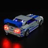 YEABRICKS LED Light for Lego-76917 Speed Fast 2 Furious Nissan Skyline GT-R Building Blocks Model (Lego Set NOT Included)