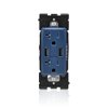 Leviton RUAA2-RN Renu USB Charger/Tamper-Resistant Duplex Outlet, 20A-125VAC, Rich Navy