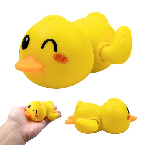 Saurawan Yellow Duck Wind Up Toys, Bath Toys for Toddlers 3-5, Colorful Baby Shower Games, Bath Toys for Babies Great Choice for Birthdays, Holidays or Special Days
