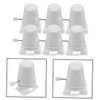Yardenfun Craft Essential Wind-Up Toy Movement Mechanism - 6pcs Clockwork DIY Parts for White Walking Feet for Artistic Creations Wind Up Mechanisms for Easter Eggs Small Wind Up Toys for