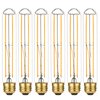 LiteHistory Dimmable E26 Light Bulb 6W Equal 60 watt led Light Bulb AC120V Warm White 2700K Edison 60 Watt 600LM T10 Bulb for Rustic Pendant,Industrial Pipe,Wall sconces,Vanity 6Pack