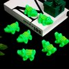 Jenaai 24 Pcs Mini Rubber Crocodile Baby Bath Toys for Girls Boys Luminous Squeaky Alligator Bathtub Toys Glow in The Dark Floating Toys Bulk Light up for Summer Pool Shower Beach Birthday Party