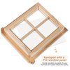 JOINPAYA 2 Pcs Miniature Dollhouse Window Frames: Wood Dollhouse Window Models Tiny Furniture DIY Dollhouse Bedroom Accessories for Micro Scene Craft