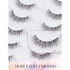 Natural Lashes Mink Natural Eyelashes False Eyelashes Natural Look False Lashes Wispy Eye Lashes Cat Eyelashes Fake Lashes KD286