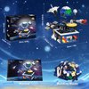 CUBIMANA Planet Rotatable Space Sets with Light - Earth & Moon Space Exploration Building Toys with Shuttle Spaceship Science Kits Building Blocks Gifts for Kids Age 8+ Years Old Boys Girls(554 PCS)