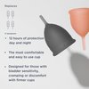Saalt Soft Menstrual Cup - Best Sensitive Reusable Period Cup - Wear for 12 Hours - Tampon and Pad Alternative (Regular Grey, Small Desert Blush, Regular Grey, Small Desert Blush)