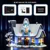 YEABRICKS LED Light for Lego- 10293 Creator Expert Santa’s Visit Building Blocks Model: Remote-Control Version (Lego Set NOT Included)