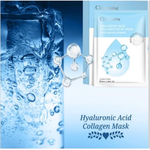 ZAHRA Today Clementine Hydrating Face Mask Sheet Set - 6-in-1 Anti-Aging & Moisturizing Masks, Natural Ingredients, 6 Bags (0.88 Fl Oz / 25ml Each)