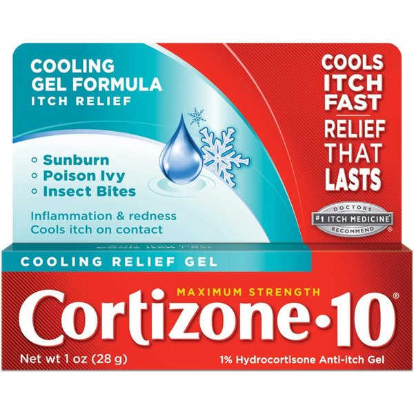 Cortizone-10 Cooling Relief Anti-Itch Gel 1 oz (Pack of 2)