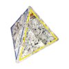Project Genius Pyraminx Crystal- Limited Edition, 50th Anniversary Clear Edition of Pyraminx, Speed Cube, One-player games, Twisty Puzzle, Brain Teasers, Multi-Color, Puzzle Cube, Gift for Children
