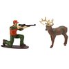 DecoSet® Deer Hunting Cake Decorating Set Multi Deer 3.1" x 1.35" x 3.1"; Hunter 3.4" x 1.35" x 2.65"