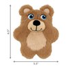 Kong Snuzzles Kiddos Teddy Bear Dog Toy, Small, Brown