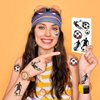 Y 10 Sheet Soccer Temporary Tattoo Stickers Men Women Boys Girls Makeup Festival Carnival Birthday Party Fake Body Tattoos for Watch Football Match Theme Face Tattoos Body Tattoos