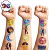 100 PCS 70s Disco Ball Temporary Tattoos Themed Birthday Party Decorations Supplies Decor Favors Boogie Dance Groovy 1970s Retro Tattoo Stickers Gifts for Game Boys Girls Class School Prizes Carnival
