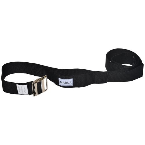 MABUA Gait Belt with Metal Buckle (Black)