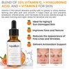 NEW! Aquallure Vitamin C Plus Radiance Serum - Antioxidant Facial Formula to help Brighten, Hydrate, & Plump Skin with Hyaluronic Acid, Amino Complex, Vitamin E - 1 fl oz