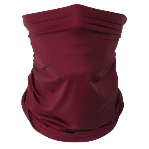 Headband Headwear Scarf Neck Gaiter Balaclavas Bandana Dustproof Sun Dust Protection for Outdoors Sports Hiking Cycling Running Fishing (Maroon)