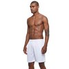 G Gradual Men's 7" Workout Running Shorts Quick Dry Lightweight Gym Shorts with Zip Pockets (White Medium)