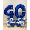 Blue 30 Number Balloons 40 Inch Giant Laser Navy Blue 30 Helium Balloons for 30th Boys Birthday Party Supplies 30th Anniversary Events Decorations