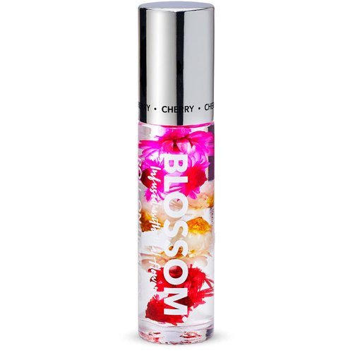 Blossom Scented Roll on Lip Gloss, Infused with Real Flowers, Made in USA, 0.20 fl. oz./5.9ml, Cherry