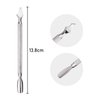4 PCS Cuticle Pusher and Cutter Set Double End Nail Cuticle Remover Tool Stainless Steel Manicure Pedicure Kit in Tin Box Pinkiou Nail Art Remover Tools