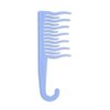 XO Curls Shower Plastic Detangling Hair Comb for Women - Blue | Plastic | Comb with Hook | Easy Hanging in Shower | Gentle on Scalp | Comb for Curly & Wavy Hair | For Women & Girls | 1 Pcs