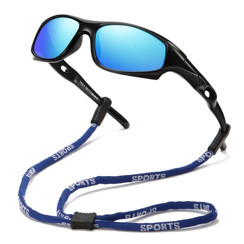 DYLB 3 Pack Flexible Kids Polarized Sunglasses For Boys Girls With Strap, Sport Sunglasses for Children Age 3-10.