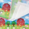 WERNNSAI Farm Party Plates Napkins Set- 48PCS Barnyard Farm Animals Tableware Party Supplies for Kids Birthday Disposable Dinnerware Dessert Plates Luncheon Napkins Serves 16 Guests