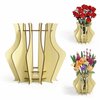 Vase for Lego Flowers, Display for Lego Roses Sunflowers Wildflower Daffodils Lotus Cherry Blossoms, Wooden Puzzle Vase for Lego Flowers Bouquet, Great Present for Flower Lovers