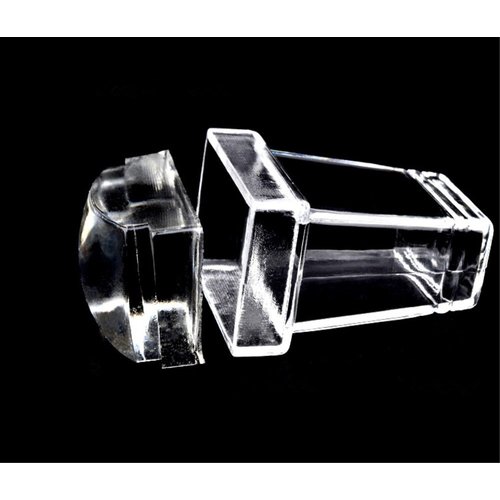 yueton Clear Jelly Soft Silicone Rectangular Nail Art Stamping Stamper with Scraper Image Plate Manicure Tools DIY Polish Kit