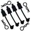 4Pack Vgoohobby Rubber Body Clip Retainer Body Shell Fixed Buckle #AR390178 Compatible with Arrma 1/7 1/8 Mojave Limitless Typhon Kraton RC Car