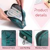 Sanitary Napkin Storage Bags 4PCS Menstrual Cup Pouches Nursing Pad Holder Tampon Bags Portable Period Kit Bag Feminine Product Pouch for Girls for Pads Bag for Pads and Tampons with Zipper