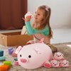 Achwishap 5PCS Pig Family,Pig Stuffed Animal Mommy with 4 Pig Babies Plush,Cute Pig Plush Pillow Cushion Doll,Kawaii Pig Plush Toy Hugging Pillow for Kids Adult(16” Pig Family)