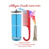 Allegro Combs #1002 Wide Tooth Comb Shower Comb With Hook For Curly Hair Wet Or Dry Detangle Women’s Combs Made In The Usa 1 Pc. (Red)