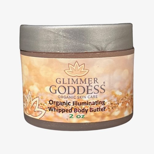 GLIMMER GODDESS Organic Shimmer Body Butter Travel Size 2 oz (Bronze Sexy)