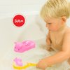 Baby Bath Toys 4Pcs Rubber Pink Pig Family Squeak Float Bath Ducks Bath Tub Shower Toys for Toddlers Boys Girls