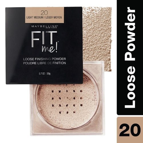 Maybelline Fit Me Loose Setting Powder, Face Powder Makeup & Finishing Powder, Light Medium, 1 Count
