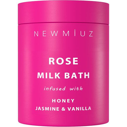 Calming Rose Coconut Milk Bath Soak Moisturize & Soften Skin Honey Jasmine Vanilla Destress Luxury Spa Bath Salt Powder Birthday Christmas Stress Relief Gifts for Women Perfect Stocking Stuffers