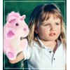 DolliBu Unicorn Plush Hand Puppet for Kids - Soft Plush Stuffed Animal Hand Puppet Toy for Puppet Show Games Puppet Theaters for Kids, Adult Cute Puppets Educational Toy to Teach Children & Toddlers