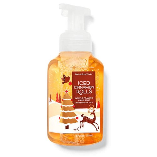 White Barn Candle Company Bath and Body Works Gentle Foaming Hand Soap w/Essential Oils- 8.75 fl oz - Winter 2020 - Many Scents! (Iced Cinnamon Rolls)