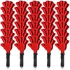 BBTO 30 Pcs Hand Clappers Noisemakers 7.5 Inch Plastic Party Clappers for Fiesta Birthday Party Supplies Carnival Prize Football Sport Accessories Favor(Black, Red)