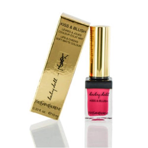 Yves Saint Laurent Baby Doll Kiss and Blush Lip Gloss for Women, No. 1 Fuchsia Desinvolte, 0.33 Ounce