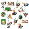24 Pcs Billiards Hanging Decorations Billiard Hanging Swirls Ceiling Swirls Billiards Birthday Party Supplies for Billiards Party Decorations