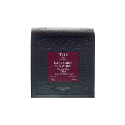 Dammann Freres Sachets Earl Grey Tea Bags, Premium Gourmet French Black and Citrus Infused Tea, 25 Count