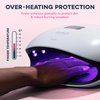 SUNUV SUN4 48W UV LED Nail Lamp, UV Light for Nails, LED UV Lamp for Gel Nails with 4 Timer Settings, Nail Dryer for Gel Polish for Home Salon Black